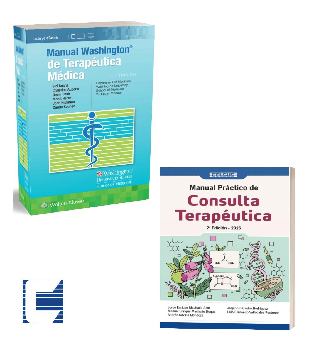 Pack Crees Washington Terapeutica Medica + Mnl. Practico Consulta Terapeutica 2ª