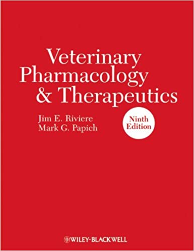 Veterinary Pharmacology And Therapeutics 9Th Edición