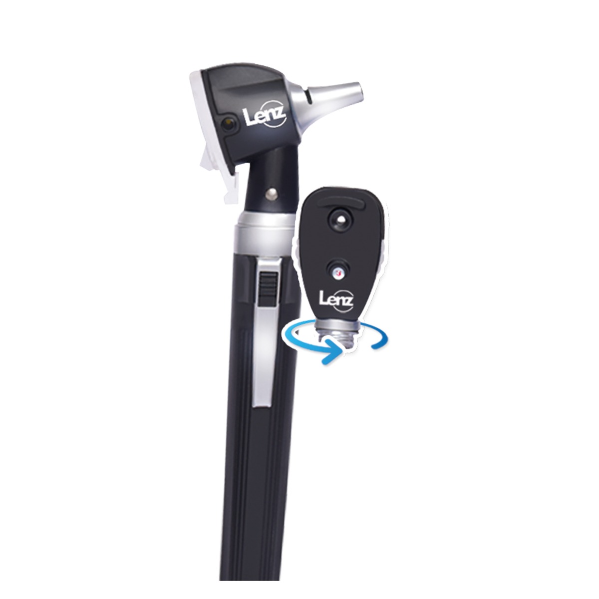 Set De Otoscopio + Oftalmoscopio Con Cabezal Intercambiable