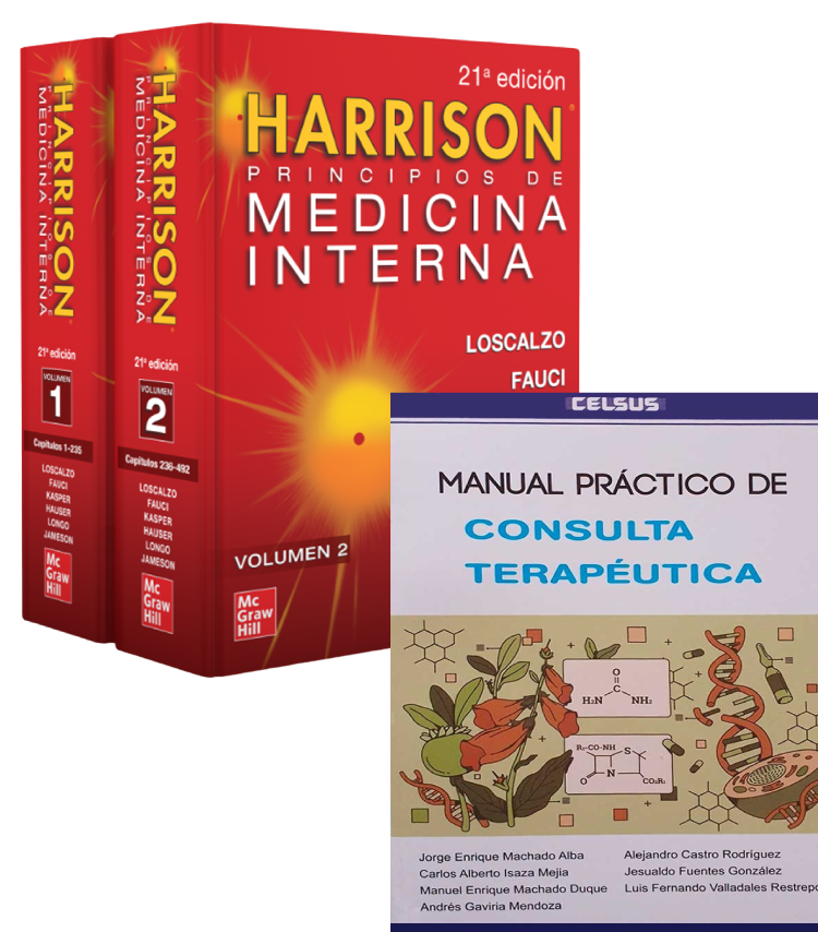 Pack Harrison Tratado De Med. Interna 2 Vol. + Mnl. Practico Consulta Terapéutica