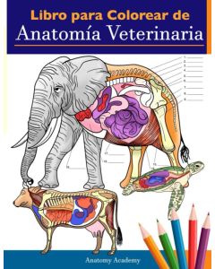 Libro para colorear de anatomía veterinaria