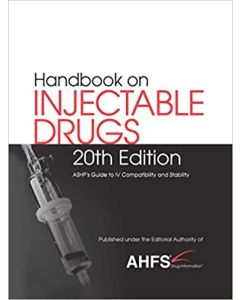 Handbook On Injectable Drugs 20 Ed.