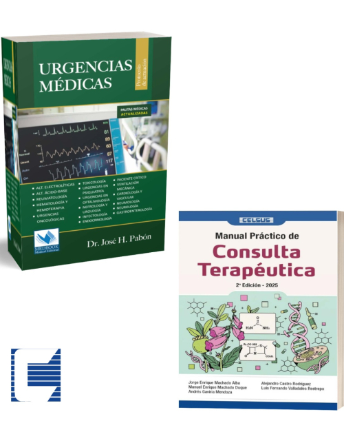 Pack Pabón Urgencias Medicas Protocolo De Act. + Mnl. Practico Consulta Terapeutica 2ª