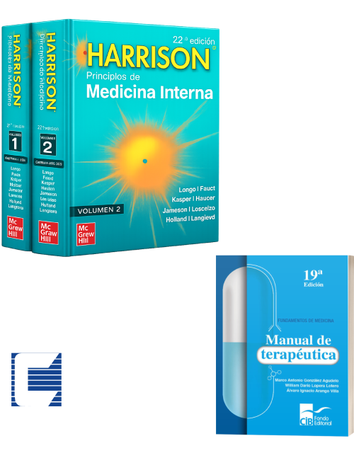 Pack-Harrison Med Int 22&ordf; Ed - 2vol  + Mnl De Terapeutica 19&ordf;