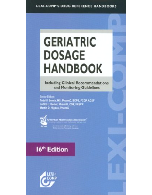 Geriatric Dosage Handbook 16ª