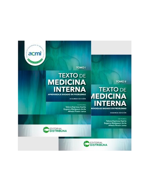 Texto de Medicina Interna. Aprendizaje basado en problemas. 2 Tomos