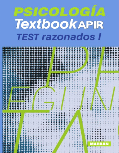 Psicología. Textbook Apir. Test Razonados 1.