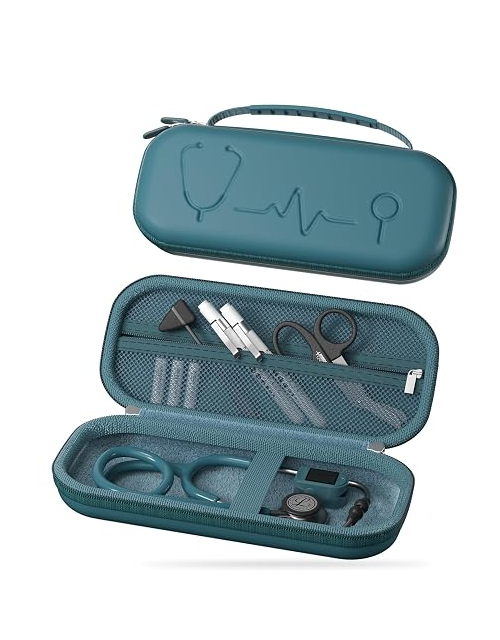 ProCase Estuche para estetoscopio 3M Littmann Classic III y Cardiology IV - Azul Caribe