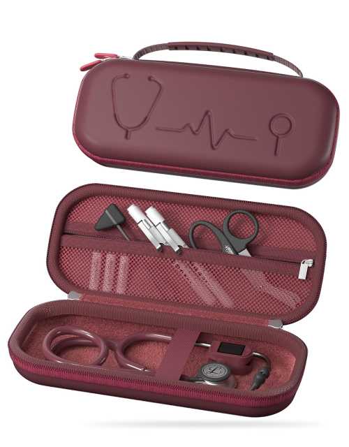ProCase Estuche para estetoscopio 3M Littmann Classic III y Cardiology IV - Burgundy