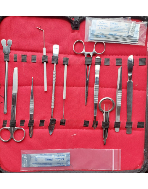 DDP 21 Piezas de Acero Inoxidable de Alto Grado para Estudiantes y Profesionales. Ideal para Clases de Anatomía, Biología LAB.