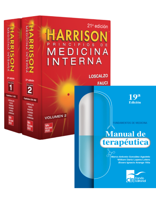 Pack-Harrison Med Int 2vol 21ed + Mnl De Terapeutica 2021